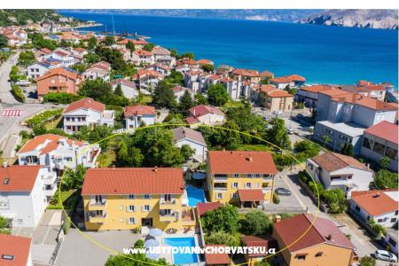 Appartements Gorica 1- with Pool, 200 île Krk Croatie